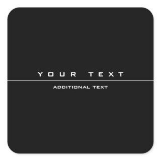 Uniquely Styled Black & White Square Sticker