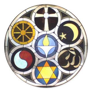 Unitarian Universalist Church Rockford, IL Classic Round Sticker