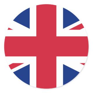 United Kingdom (British) Flag Classic Round Sticker