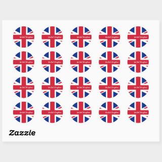 United Kingdom & British flag patriots / sports Classic Round Sticker