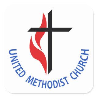 United Methodist Square Sticker
