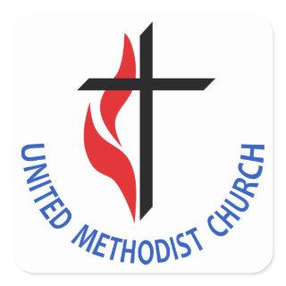 United Methodist Square Sticker