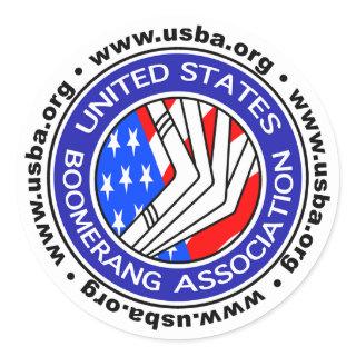 United States Boomerang Association small sticker