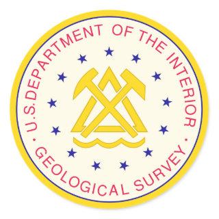 United States Geological Survey Classic Round Sticker