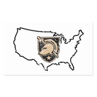 United States Military Academy Logo Country Love Rectangular Sticker