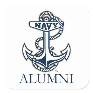United States Naval Academy Alumni Square Sticker