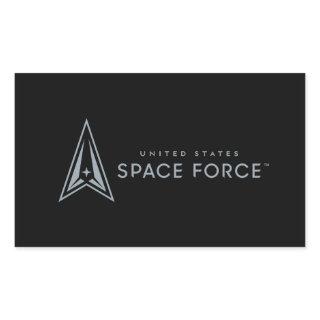 United States Space Force Patriotic Design Rectangular Sticker