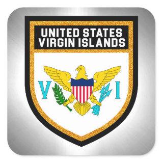 United States Virgin Islands Flag Square Sticker