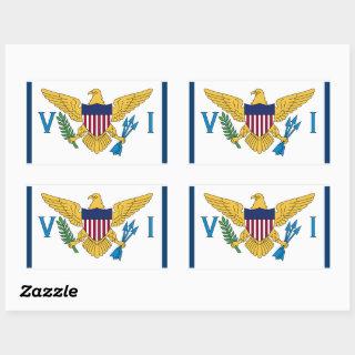 United States Virgin Islands Flag Sticker USVI Fla