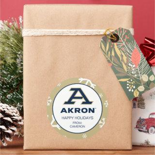 University of Akron | A Akron Classic Round Sticker