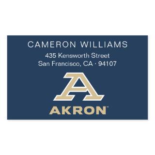 University of Akron | A Akron Rectangular Sticker