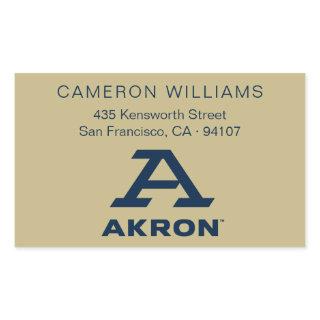 University of Akron | A Akron Rectangular Sticker