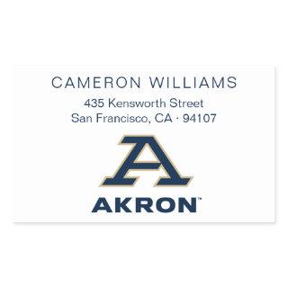 University of Akron | A Akron Rectangular Sticker