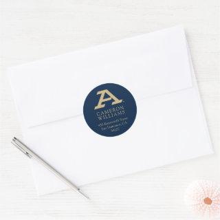University of Akron | A Classic Round Sticker