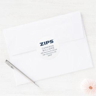 University of Akron | Zips Classic Round Sticker