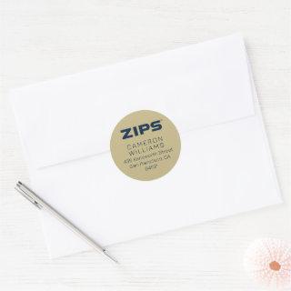 University of Akron | Zips Classic Round Sticker