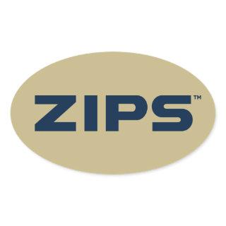 University of Akron | Zips Oval Sticker