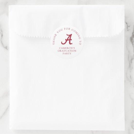 University of Alabama Graduation Classic Round Sticker
