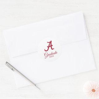 University of Alabama Graduation Classic Round Sticker
