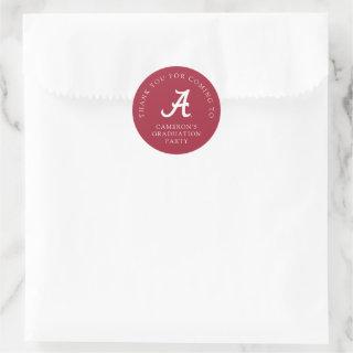University of Alabama Graduation Classic Round Sticker