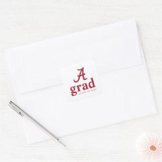 University of Alabama Graduation Square Sticker