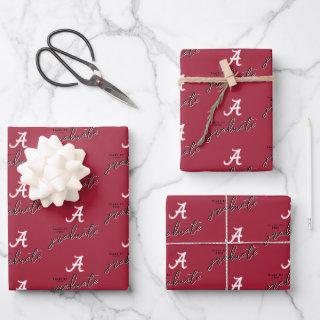 University of Alabama Graduation  Sheets