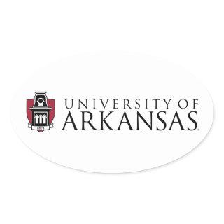 University of Arkansas Official Logo Oval Sticker