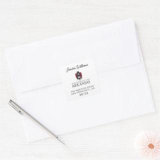 University of Arkansas Official Logo Square Sticker