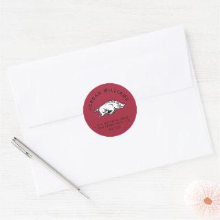 University of Arkansas Razorbacks Logo Classic Round Sticker