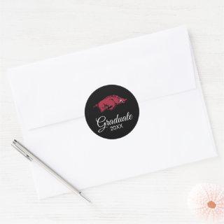 University of Arkansas Razorbacks Logo Classic Round Sticker