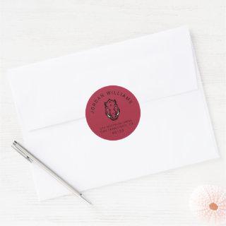 University of Arkansas Razorbacks Logo Classic Round Sticker