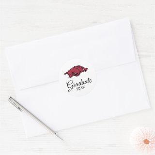 University of Arkansas Razorbacks Logo Classic Round Sticker