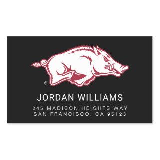 University of Arkansas Razorbacks Logo Rectangular Sticker
