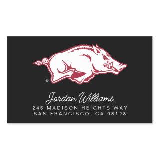 University of Arkansas Razorbacks Logo Rectangular Sticker