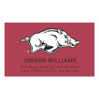 University of Arkansas Razorbacks Logo Rectangular Sticker