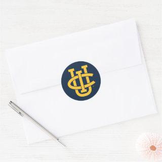 University of California, Irvine Logo Classic Round Sticker