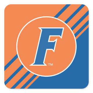 University of Florida F Square Sticker