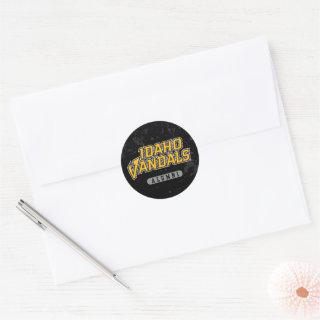University of Idaho Alumni Distressed Classic Round Sticker