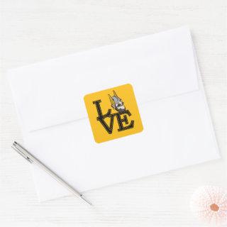 University of Idaho Love Square Sticker