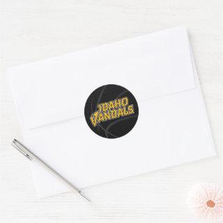 University of Idaho State Basketball Classic Round Sticker