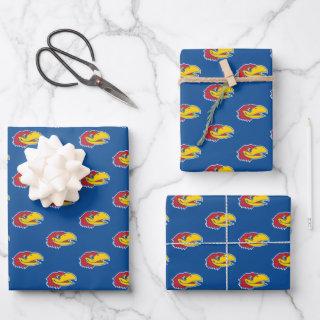 University of Kansas Jayhawk Head Logo  Sheets