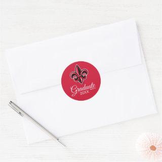 University of Louisiana | Graduate Classic Round Sticker