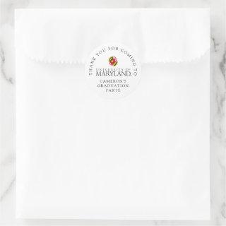 University of Maryland Emblem Classic Round Sticker