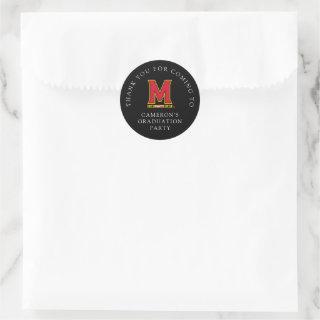 University of Maryland M Classic Round Sticker