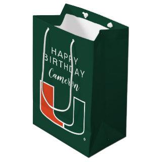 University of Miami Primary | Birthday Medium Gift Bag
