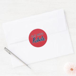 University of Mississippi | Ole Miss Rebels Classic Round Sticker