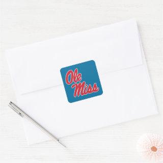 University of Mississippi | Ole Miss Script Square Sticker