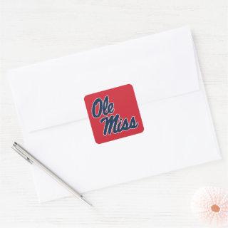 University of Mississippi | Ole Miss Script Square Sticker