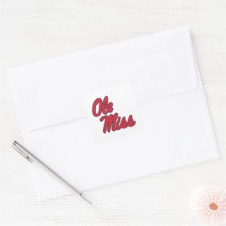 University of Mississippi | Ole Miss Script Square Sticker