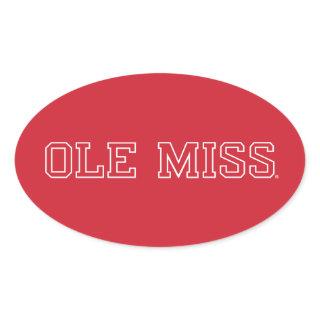 University of Mississippi | Ole Miss Wordmark Oval Sticker